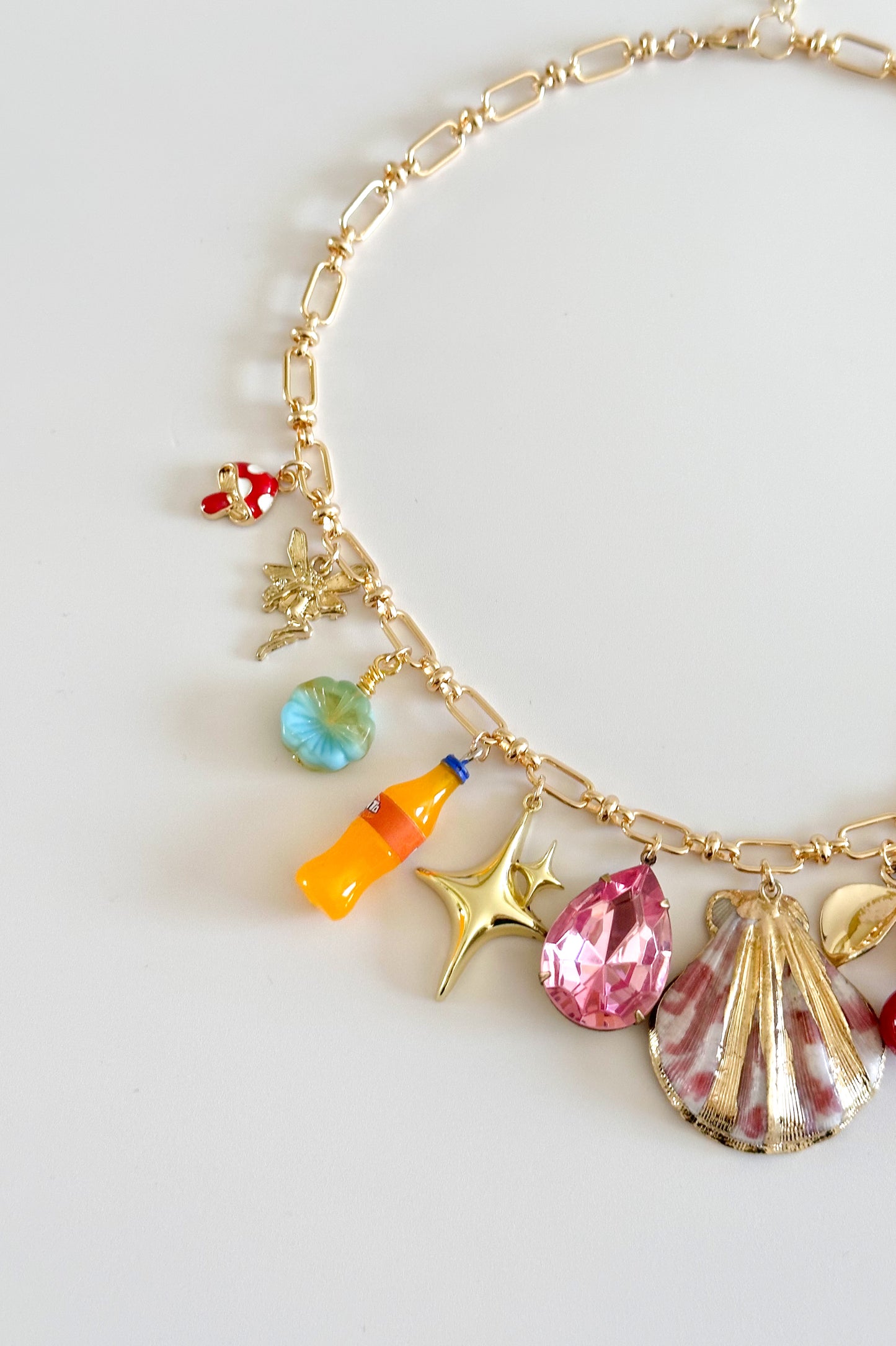 Assorted Gold Plated Statement Vintage Charm Necklace